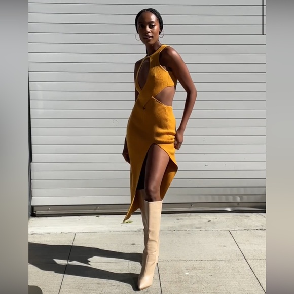 For Love And Lemons Orange Backless Dress - Picture 5 of 5